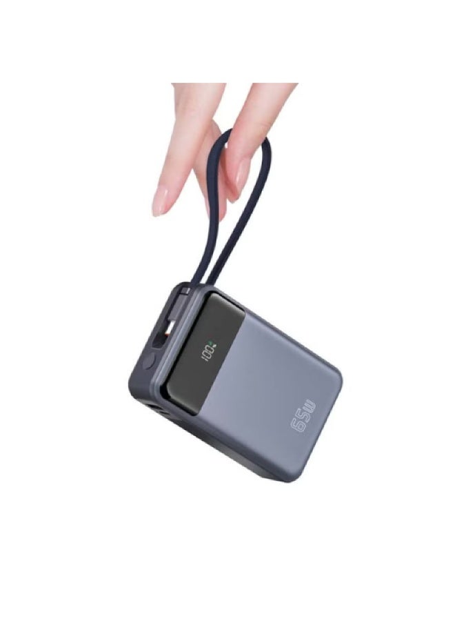 Denx High-Capacity DENX DX431 20000 mAh Power Bank with 65W Fast Charging Technology - Image 1