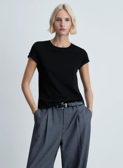 MANGO Essential Crew Neck T-Shirt  - Image 1