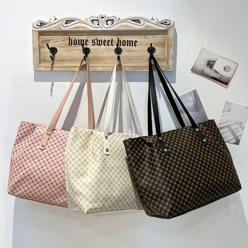 Hand Bags Women'S Bags Polka Dot Printed Shoulder Bag Women'S Vietnamese Trendy Large Capacity Holder - Image 2