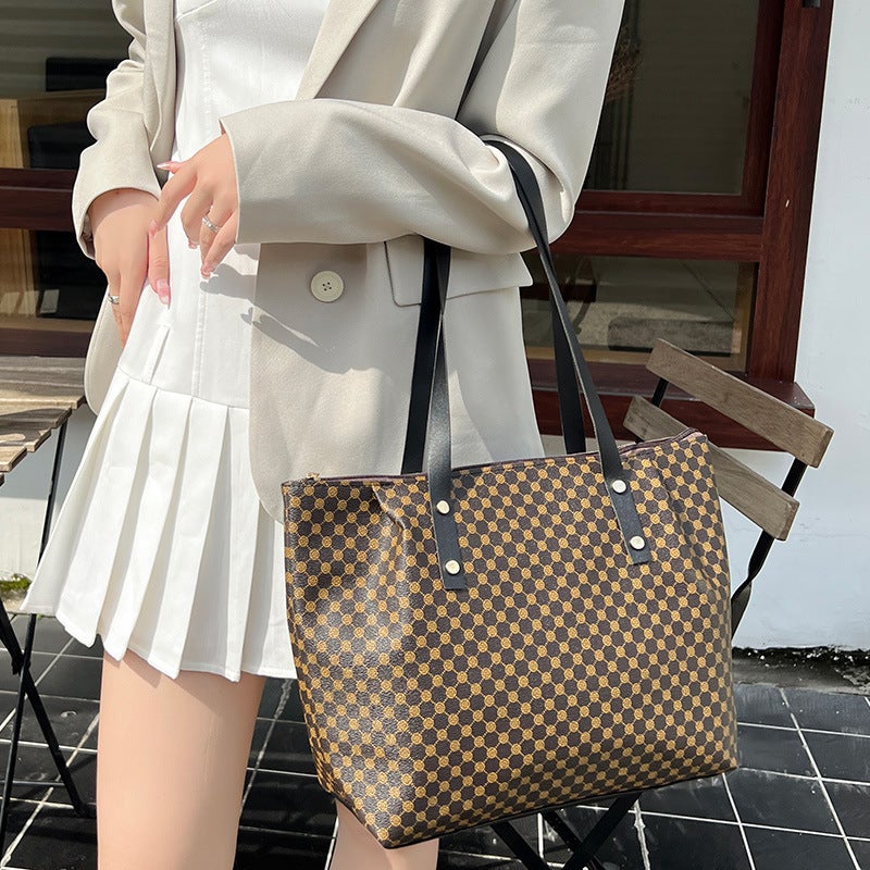 Hand Bags Women'S Bags Polka Dot Printed Shoulder Bag Women'S Vietnamese Trendy Large Capacity Holder - Image 3