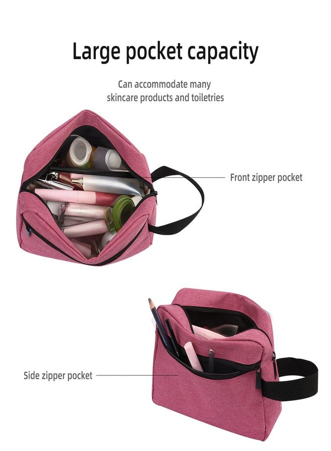 Icramsy Travel Toiletry bag Toiletry bag for women men Hanging toiletry bag Cosmetic bag Travel accessories Gift for Women Men Girls (Rosy) - Image 3