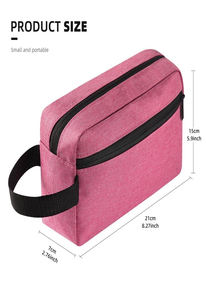 Icramsy Travel Toiletry bag Toiletry bag for women men Hanging toiletry bag Cosmetic bag Travel accessories Gift for Women Men Girls (Rosy) - Image 2
