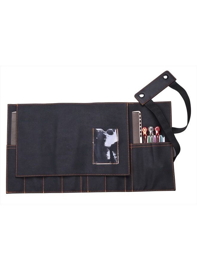 Perfehair - Hair Stylist Scissor Holder Pouch Cases for Hairdressers, Salon Tools Holster Bag, Soft Fabric Roll-Up Organiser - Image 1
