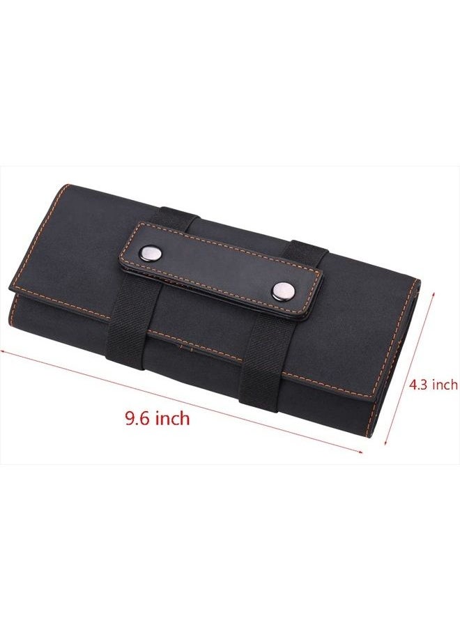Perfehair - Hair Stylist Scissor Holder Pouch Cases for Hairdressers, Salon Tools Holster Bag, Soft Fabric Roll-Up Organiser - Image 1
