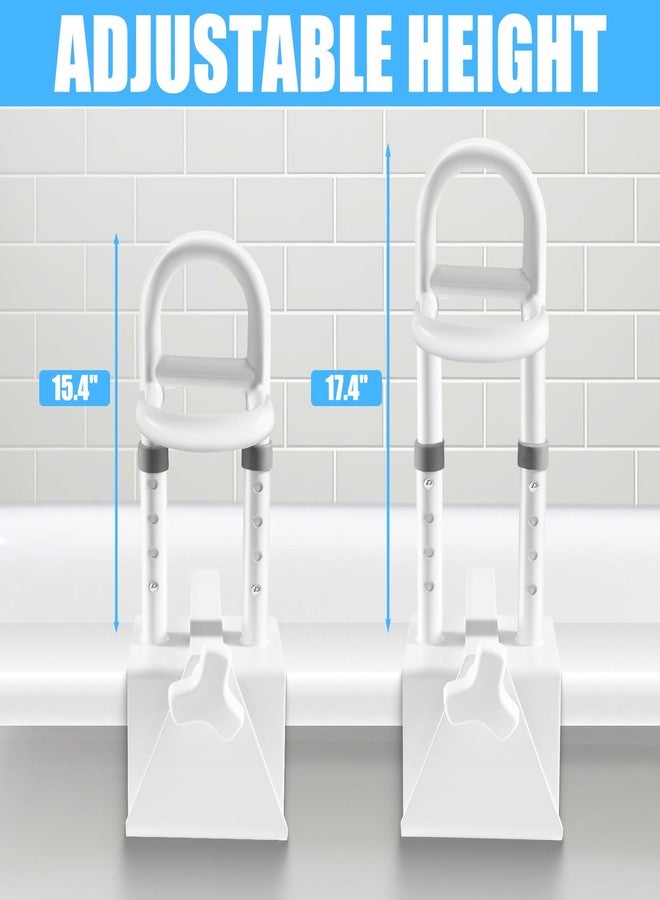 NnsZenith Adjustable Bathtub Safety Rail & Shower Grab Bar for Elderly - Heavy-Duty Support, Height/Width Flexible, Enhanced Bathroom Safety, Sturdy No-Drill Installation, Supports 330 lbs - Image 2