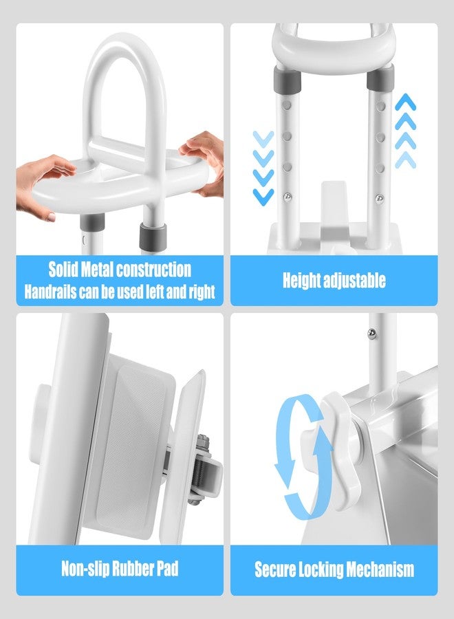 NnsZenith Adjustable Bathtub Safety Rail & Shower Grab Bar for Elderly - Heavy-Duty Support, Height/Width Flexible, Enhanced Bathroom Safety, Sturdy No-Drill Installation, Supports 330 lbs - Image 3