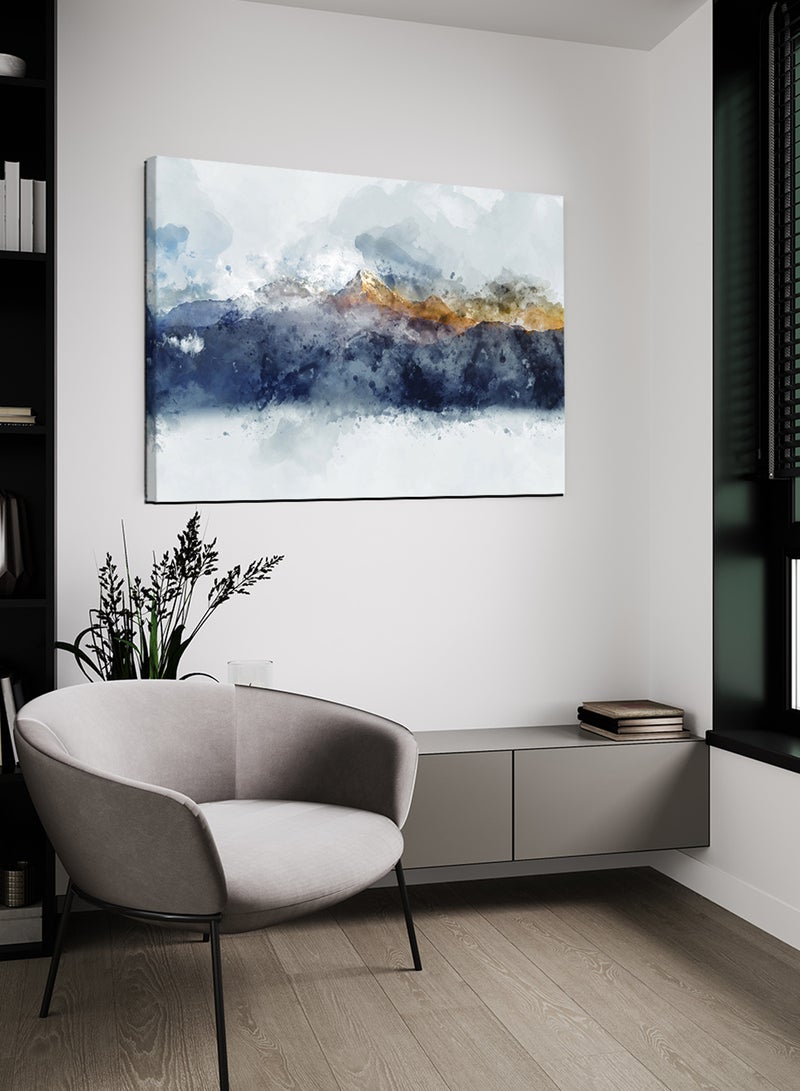 لوحة كانفاس على إطار خشبي بتصميم نمط فني فاتح - Image 1