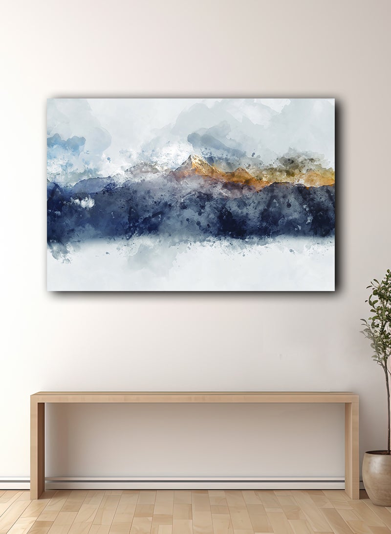 لوحة كانفاس على إطار خشبي بتصميم نمط فني فاتح - Image 2