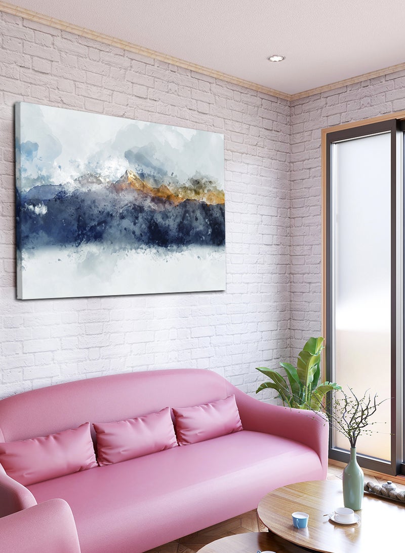 لوحة كانفاس على إطار خشبي بتصميم نمط فني فاتح - Image 3