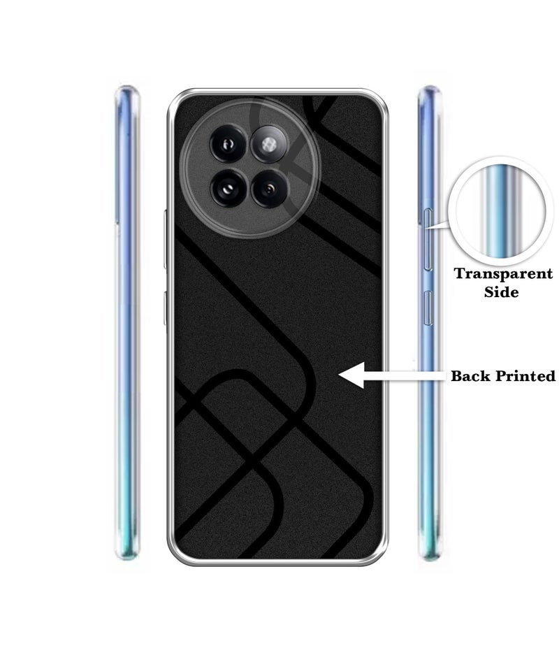 Casotec Zig-Zag Black Line Design Printed Silicon Soft TPU Back Case Cover for Mi 14 CIVI 5G - Image 2