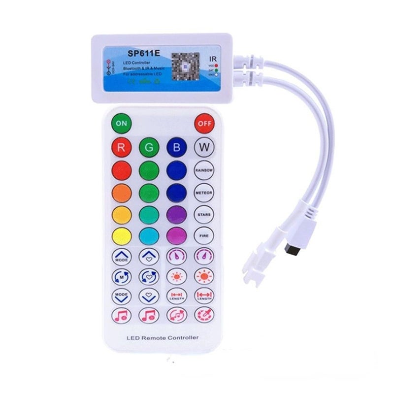 SP611E RGB Pixel Music Controller For WS2812B WS2811 LED Strip DC5 24V 12V - Image 2