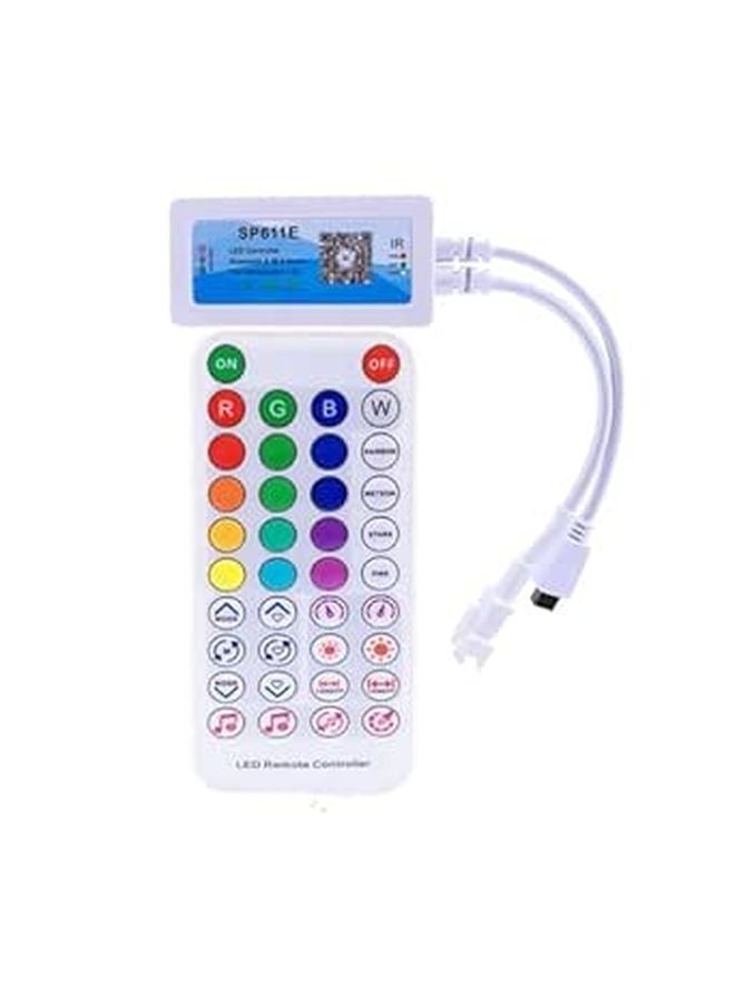 SP611E RGB Pixel Music Controller For WS2812B WS2811 LED Strip DC5 24V 12V - Image 1