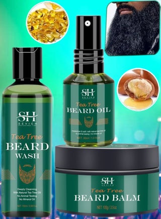 Tea Tree Beard Growth Pack Tea Tree Beard Growth Oil Beard Wash and Beard Balm for Daily Beard and Moustache Care Beard Growth Deep Cleaning and Beard Styling Combo Pack Beard Kit - pzsku/Z1B38401BE925549D957EZ/45/_/1706701606/bb21e0d4-dab1-4954-b4b0-7eeff6a2edbc