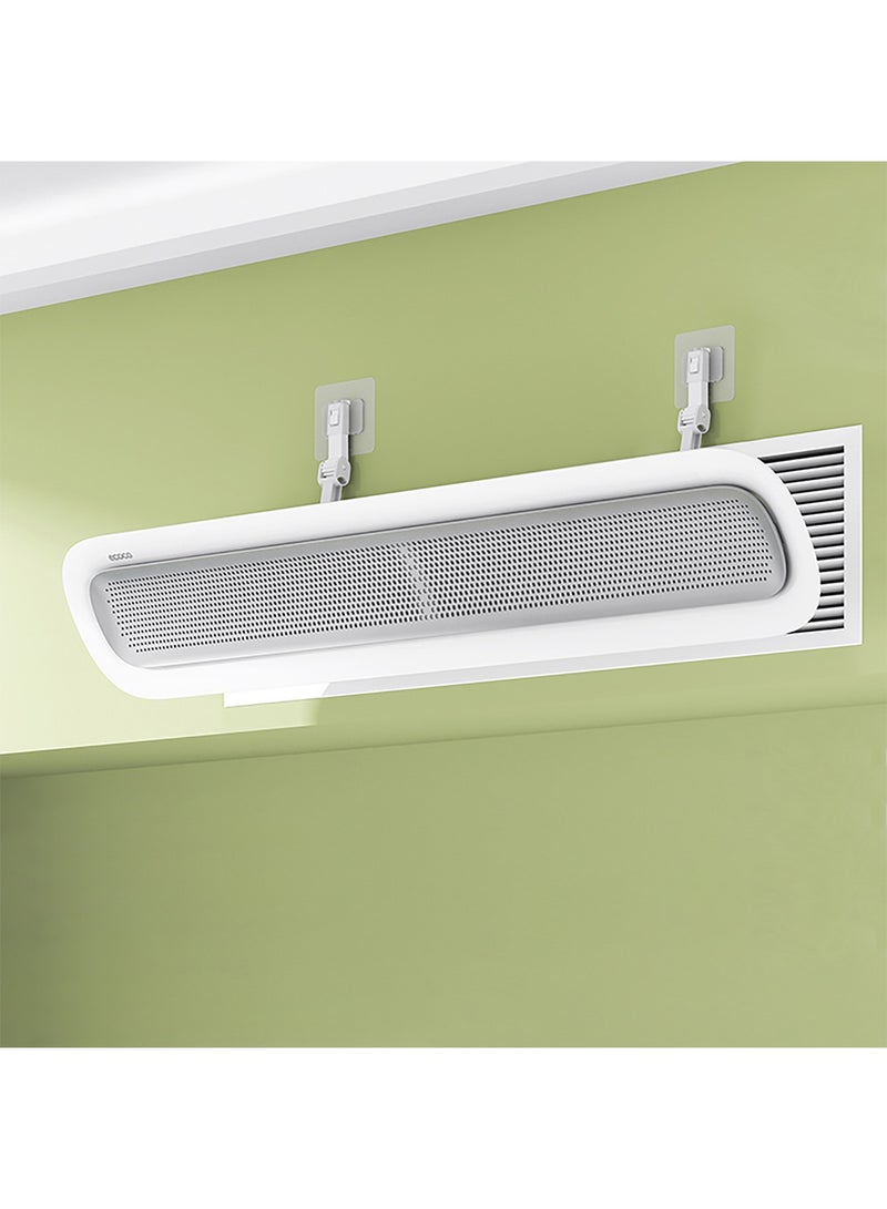 Ac Air Flow Deflector, 90cm Universal Air Outlet Deflector, 170° Adjustable Wind Direction Preventing AC From Blowing Directly, Ceiling Air Conditioning Baffle for Cassette Air Conditioner 