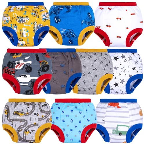 BIG ELEPHANT 10 Pack Toddler Potty Training Pants Absorbent Underwear for Baby Boys 1224 Months - Image 1
