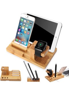 Charging Stand For Apple Watch Iphone Ipad And Other Mobiles Tablets With Pen Holder Slot, Bamboo Wood Desktop Electronic Organizer Charging Dock Station - pzsku/Z1B385A43DFF6F7B1513FZ/45/_/1720947919/04937d62-6803-4487-b0bc-9890519b6ec4