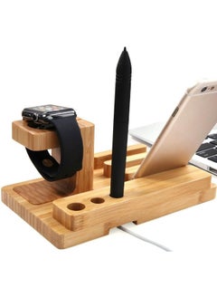 Charging Stand For Apple Watch Iphone Ipad And Other Mobiles Tablets With Pen Holder Slot, Bamboo Wood Desktop Electronic Organizer Charging Dock Station - pzsku/Z1B385A43DFF6F7B1513FZ/45/_/1720948082/b73e42c6-dce8-4089-85f1-bc5e774b4af5