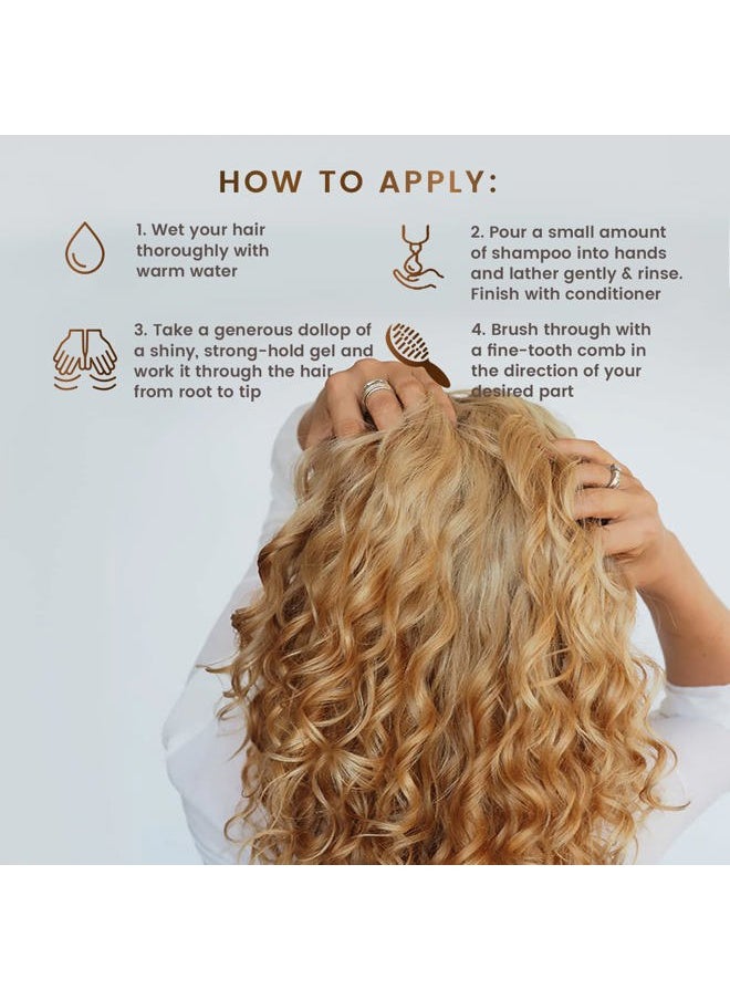 Max Green Alchemy MGA Vegan Hair Styling Gel - Scalp Rescue Organic Formula for Flexible & Natural Hair Style | Curly Hair Products for Men & Women Provides Frizz Control | Alcohol Free & Color Safe Hair Gel | 32 Fl Oz  - Image 3