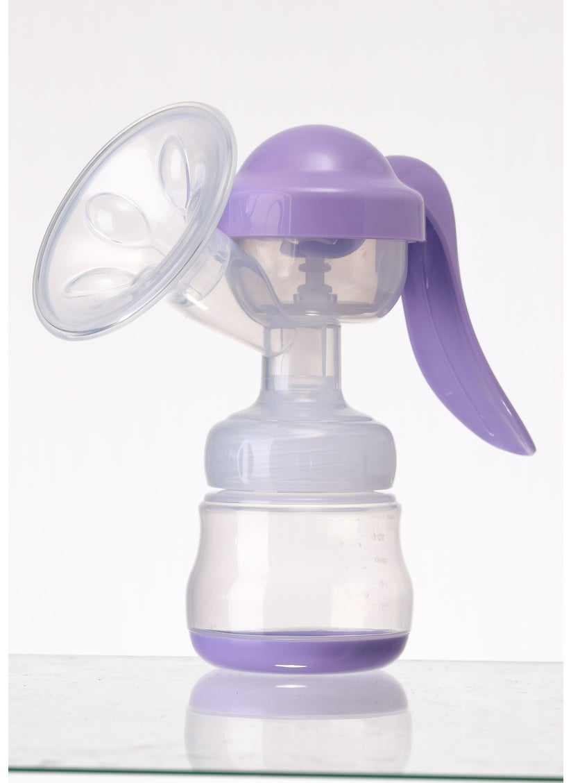 Generic Beikang Rabbit Manual Breast Pump for Mothers Purple 