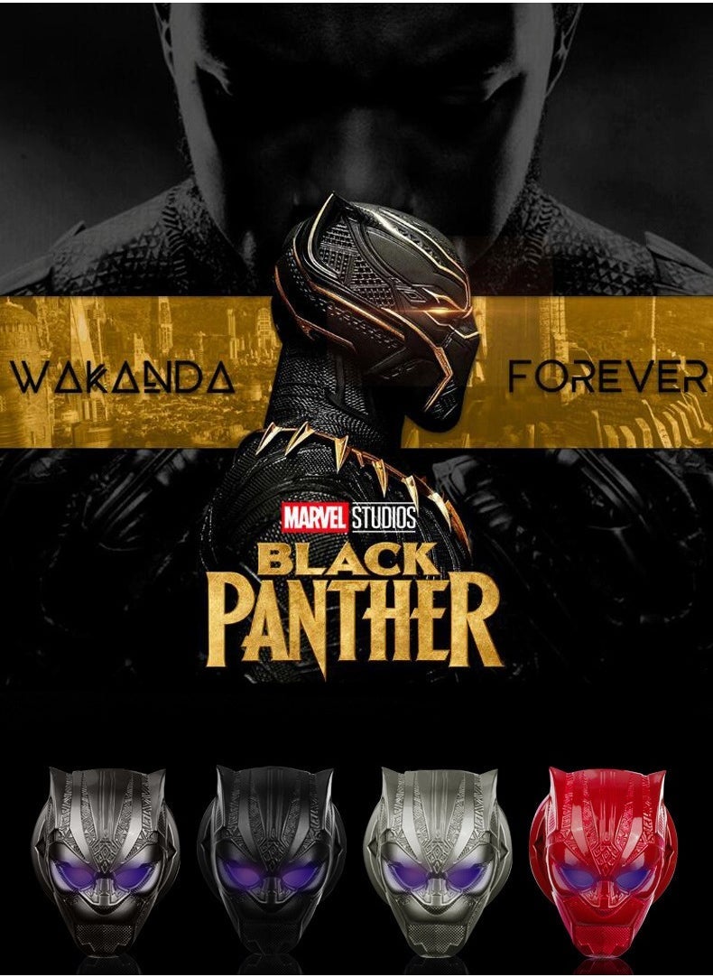 إسكدنيا Car Engine Start Cover of Black Panther Push, Start Stop bu tton Cover Replacement Push bu tton Car Engine Start Stop Trim Protector Key Ring Circle Cover 3D Car Interior Accessory Light Black - Image 4