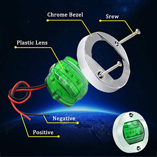 Boaton LED Night Fishing Lights - Courtesy, Deck, Navigation Lights for Boats (Green) - Image 3