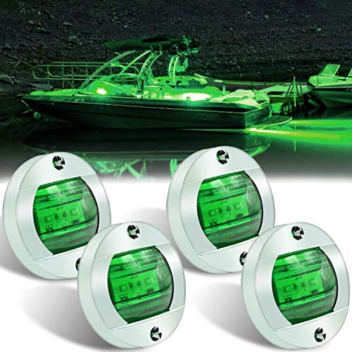 Boaton LED Night Fishing Lights - Courtesy, Deck, Navigation Lights for Boats (Green) - Image 1