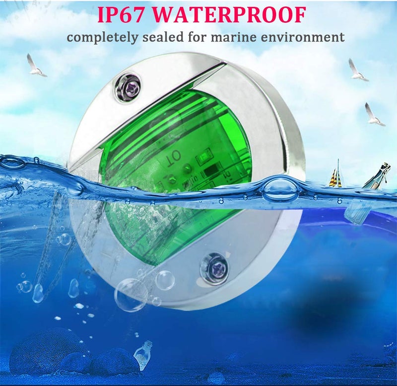 Boaton LED Night Fishing Lights - Courtesy, Deck, Navigation Lights for Boats (Green) - Image 4