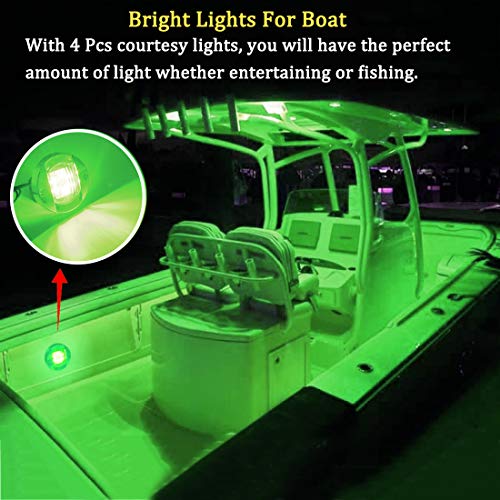 Boaton LED Night Fishing Lights - Courtesy, Deck, Navigation Lights for Boats (Green) - Image 5