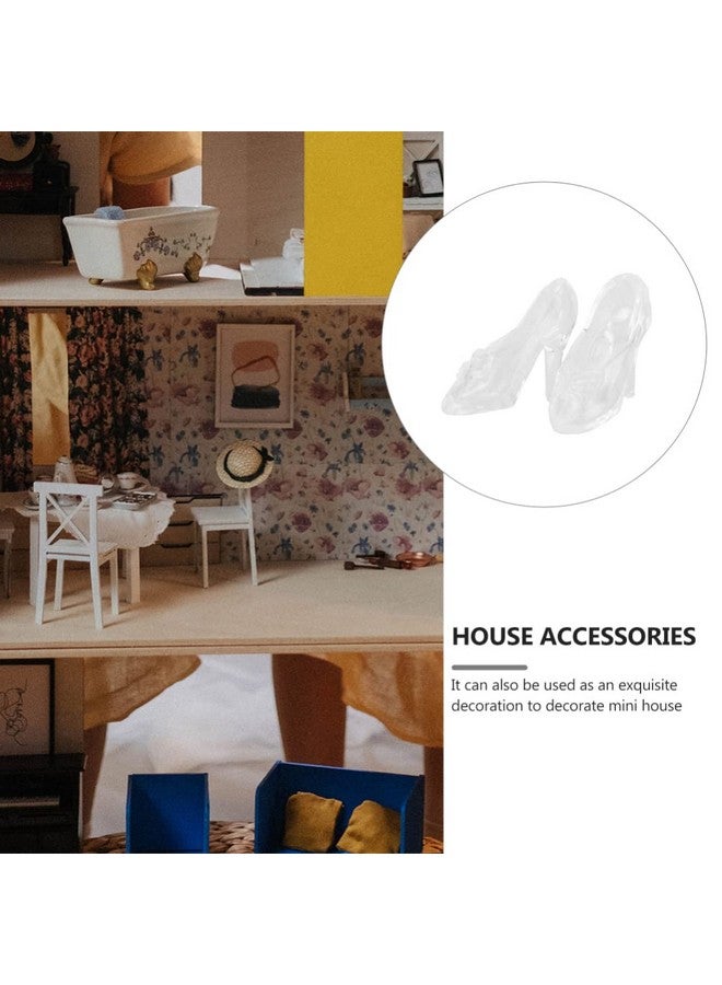 TOYANDONA 30 Pairs Doll Shoes, Fashion Doll High Heels Shoes Miniature Doll Shoes Mini Doll Costume Accessories for Girls Dollhouse Crafts ( Clear ) - Image 4