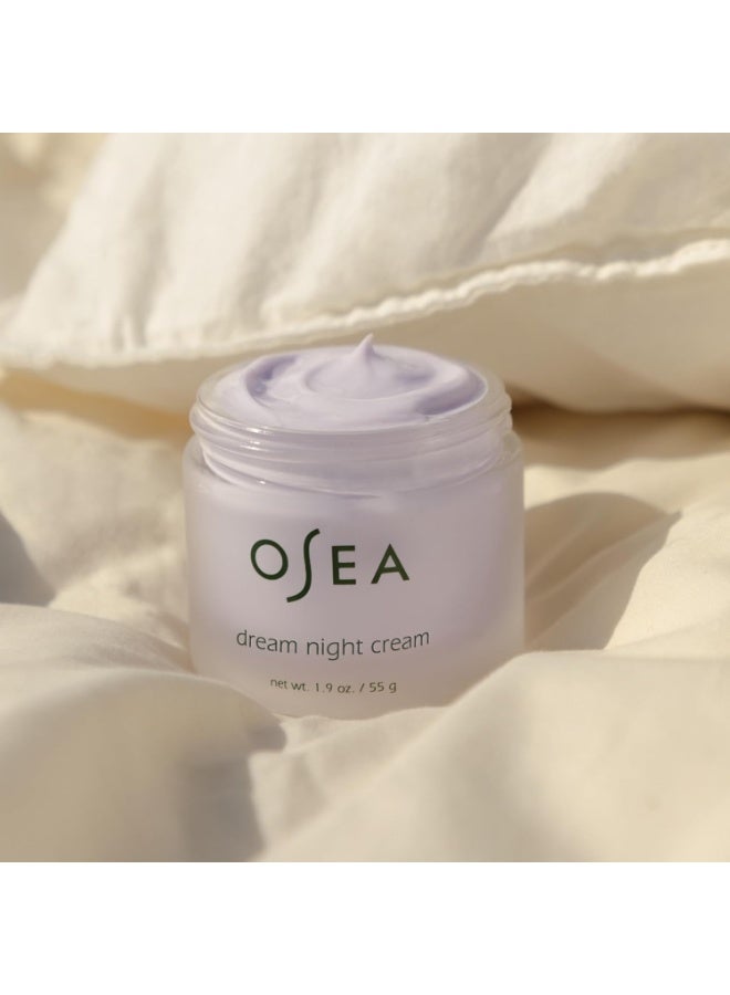 OSEA Dream Night Cream - Anti-Aging Hydrating Face Cream with Algae-Derived Bio Retinol - Plumps, Firms, & Smooths Line and Wrinkles - Image 4