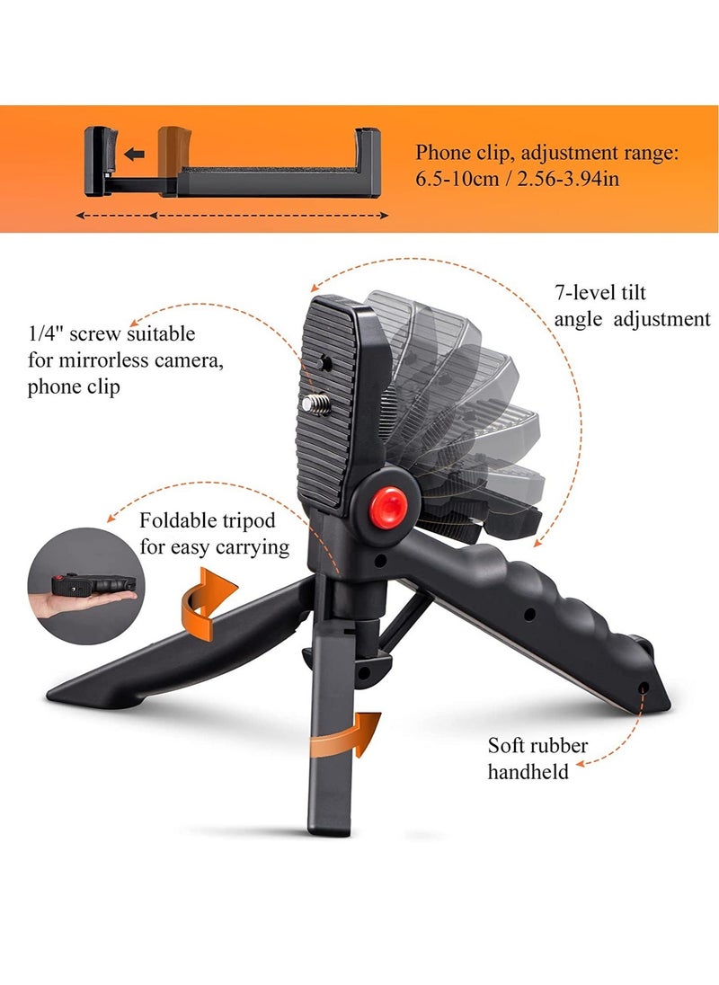 ELTRAZONE - Vlogging Kit Smartphone Camera Video Vlogging Kit for iPhone/Android with Light + Microphone + Tripod + Phone Holder for Vlogging/YouTube/Tiktok/Facebook/Camera - Image 1