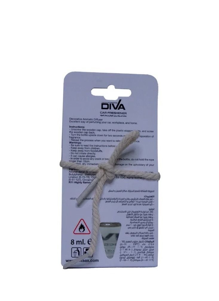 Diva - Diva Car Freshener Tip Tip Chewing Gum Scent 8ml - Image 1