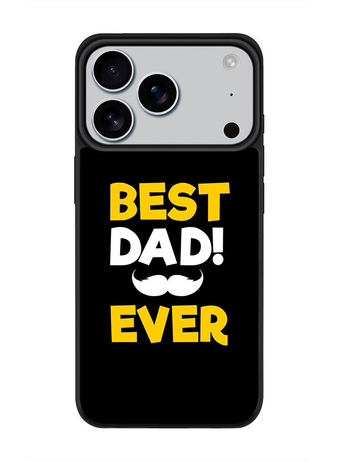 Stylizedd iPhone 17 Pro Case, [Compatible with MagSafe] Slim Magnetic cover Phone Case iPhone 17 Pro -Best Dad Ever - Image 1