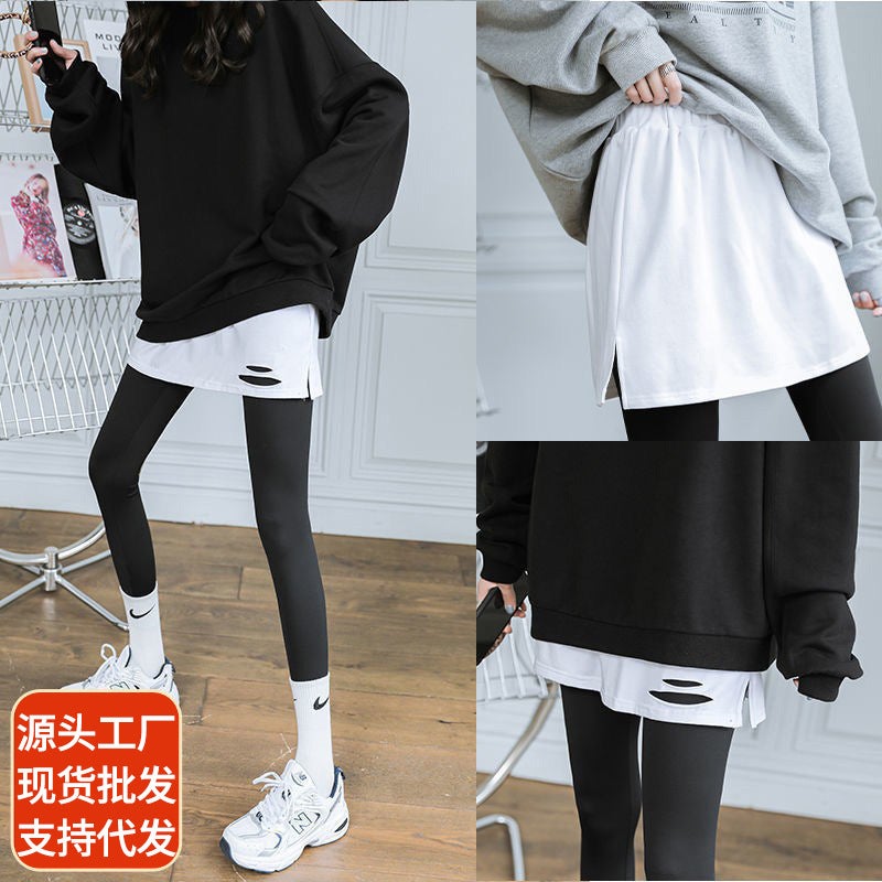 Winter Layering Fake Hem Plus-Size Skirt Extender White White-Hole - Image 4