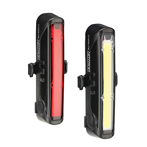 Cygolite Hotrod 110 Lumen Front Light & Hotrod 50 Tail Light USB Rechargeable Bike Light Combo Set,Compact,HR-110-50 - Image 1