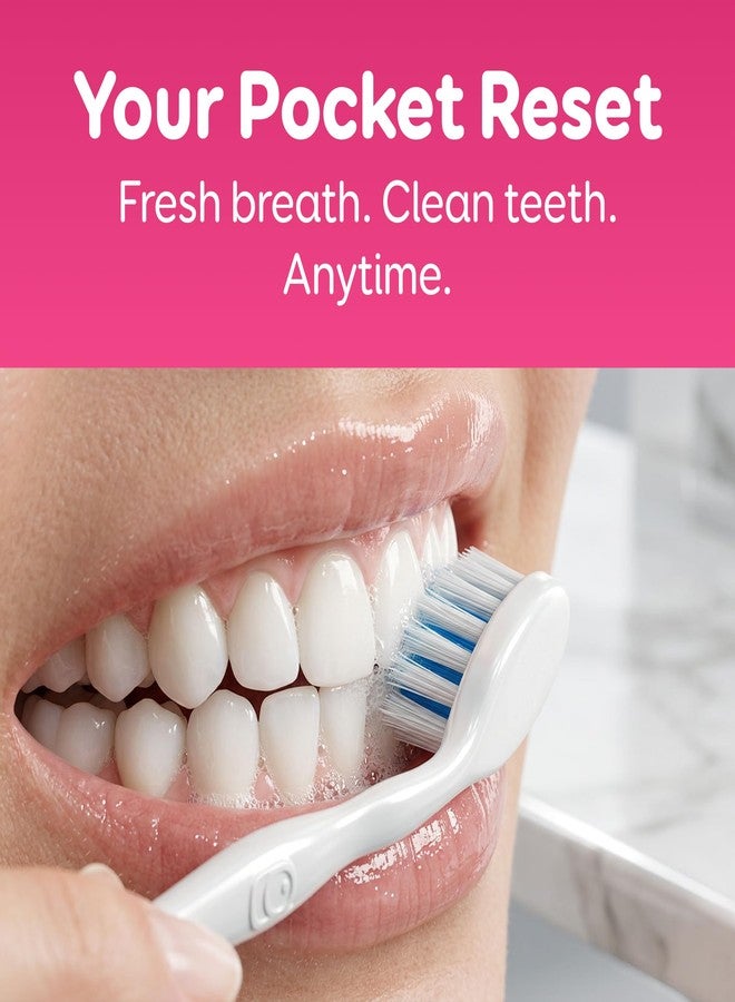 Grin Quicky Disposable Toothbrush with Flosser, Pre-Pasted Soft Bristles, No Water Needed, Individually Wrapped Travel Toothbrush Kit, Mint Flavor, 12 Count - Image 3