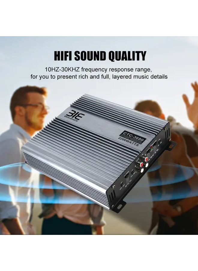 CTC 3680 Class A B 2 Channel Car Power Amplifier 12V Stereo Audio Enhancer Large Heat Dissipation - Image 4
