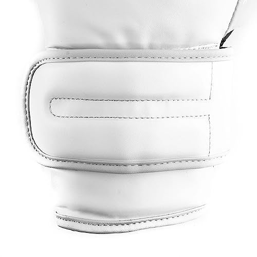 Everlast Powerlock 2 Boxing Gloves | Pro Flight Gloves | Secure Fit Hook and Loop with Triple-Layer Foam & Wrist Support for Injury Prevention | Heavy Bag & Speedbag Training (12oz | White) - Image 2