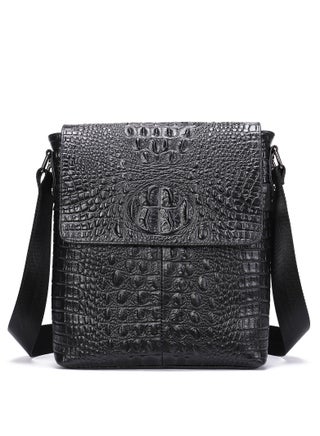 Handmade crocodile pattern genuine leather men's messenger bag, side bag for men, wear-resistant leather large capacity - pzsku/Z1B38C25BDD30E8B82C78Z/45/1750163408/72dda6d3-49f3-4f7e-86a2-90db0ec1f43e