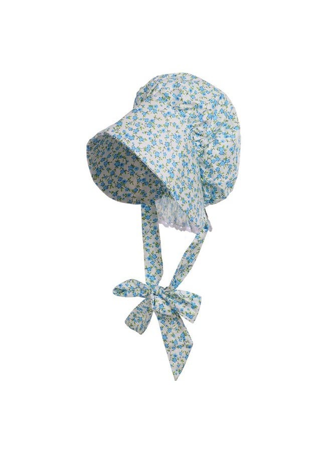 Adult Women Girls Cotton Pioneer Prairie Bonnet Cap Hat 100% Cotton (Size choose), B, Girls size