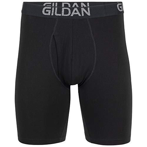Gildan Men's Underwear Cotton Stretch Boxer Briefs, Multipack, Black Soot (4-Pack), 2X-Large - Image 3