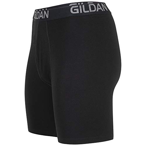 Gildan Men's Underwear Cotton Stretch Boxer Briefs, Multipack, Black Soot (4-Pack), 2X-Large - Image 4