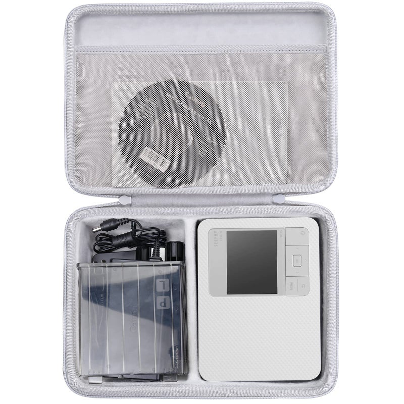 Co2Crea حافظة صلبة بديلة co2CREA لطابعة الصور اللاسلكية Canon SELPHY CP1500 / CP1300 / CP1200، حافظة بيضاء - Image 2