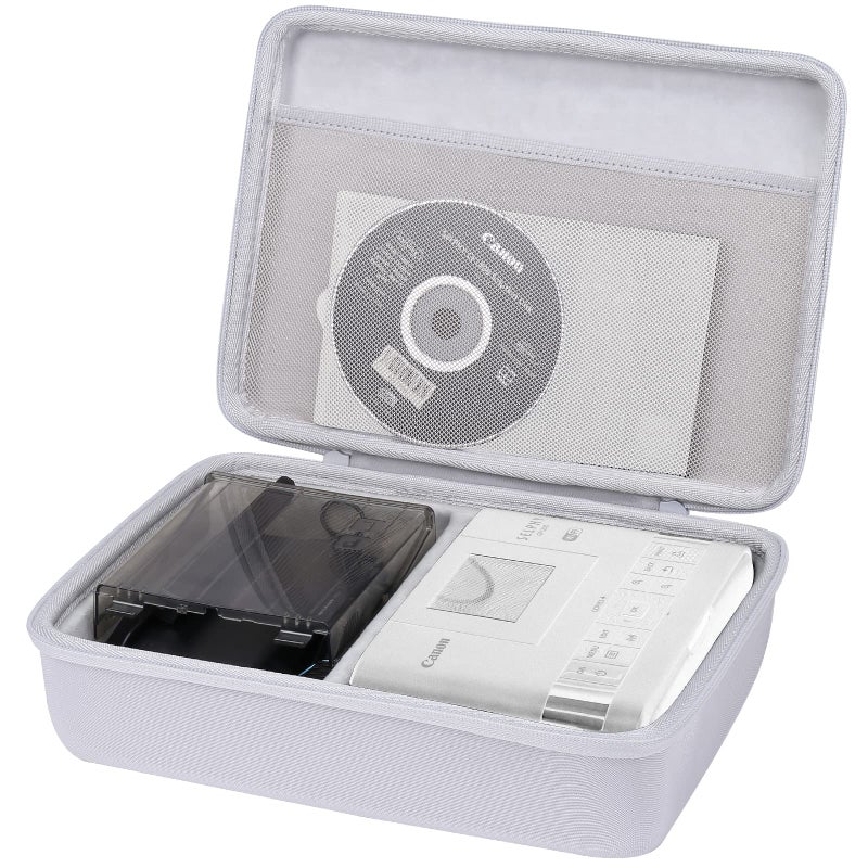 Co2Crea حافظة صلبة بديلة co2CREA لطابعة الصور اللاسلكية Canon SELPHY CP1500 / CP1300 / CP1200، حافظة بيضاء - Image 3