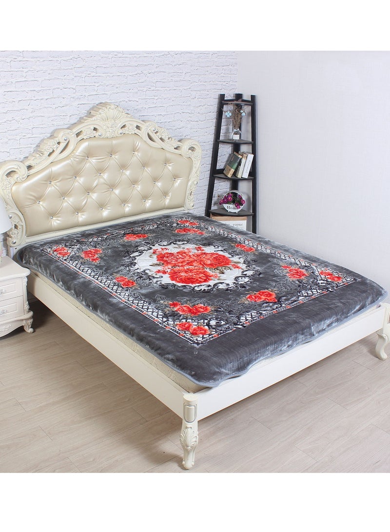 Stargold Double Ply Premium Korea Quality Blanket Made by 100% Polyester SPUN YARN Obtained from Virgin Polyester Which is Suitable for winter and Rainy Season 