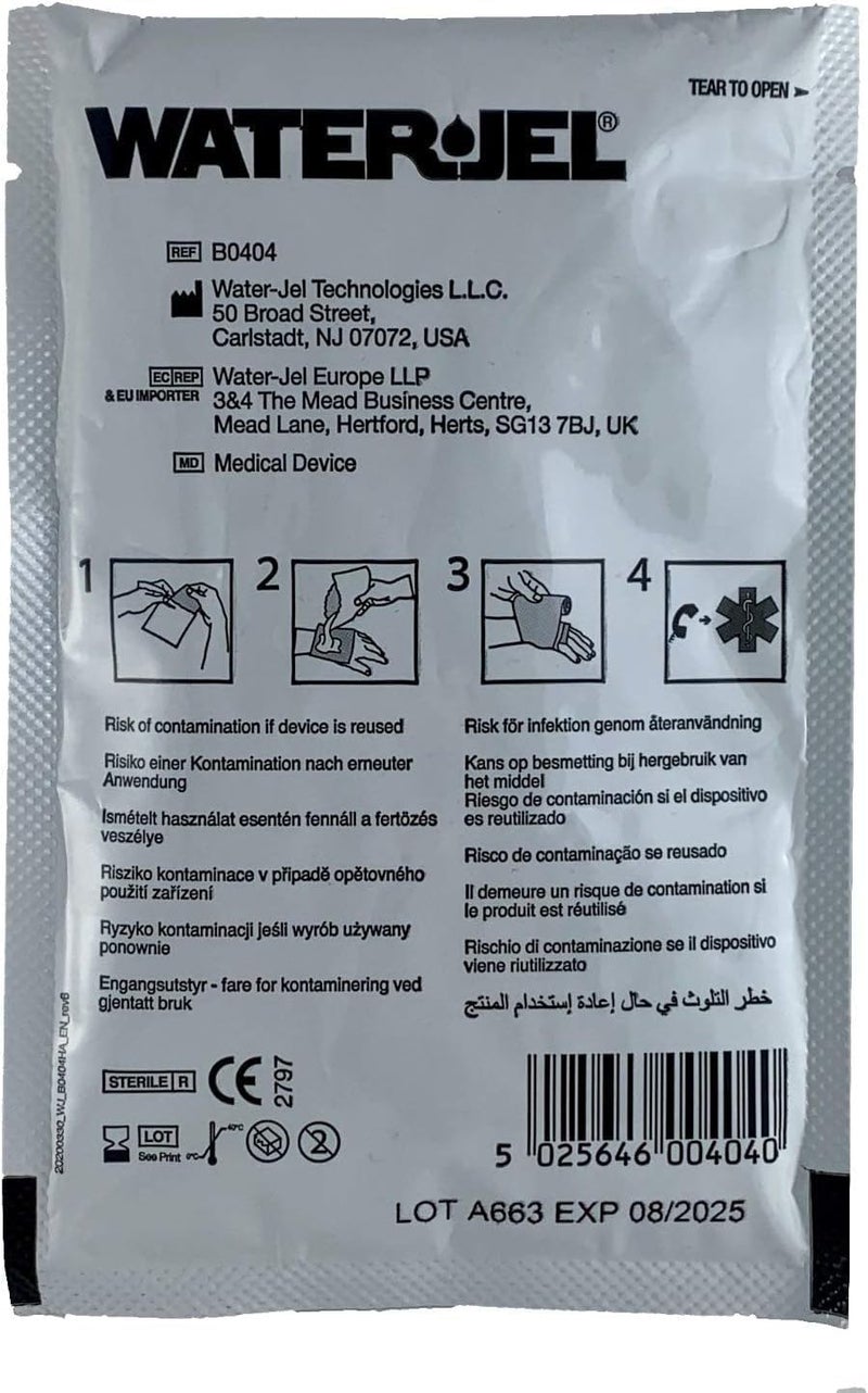 First Aid Only Sterile Water Jel Burn Dressing - 4" x 4" (Pack of 3) - Image 2