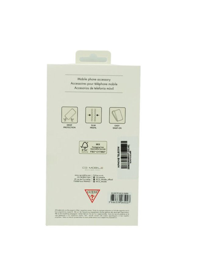 GUESS Silicone Pc Camera Script Logo Hard Case For iPhone 14 Pro Green - Image 3