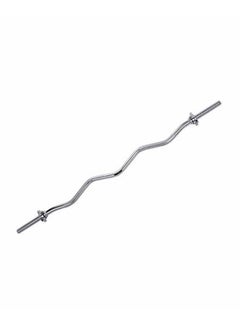 Generic Professional Curl Barbell Bar With Spin Lock  -  120 cm stainless steel  - Image 1