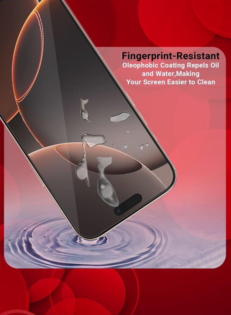 TIGER 2 Packs Premium Tempered Glass Screen Protector for iPhone 16 Pro Max – Ultra Clear, Scratch Resistant, Easy Installation, Crystal Clear Protection - Image 3