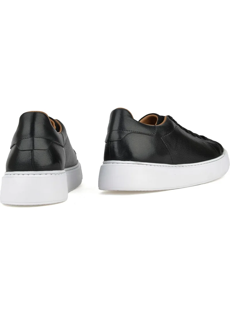 Ziya Men's Leather Sneaker 1331026ZF7E Black